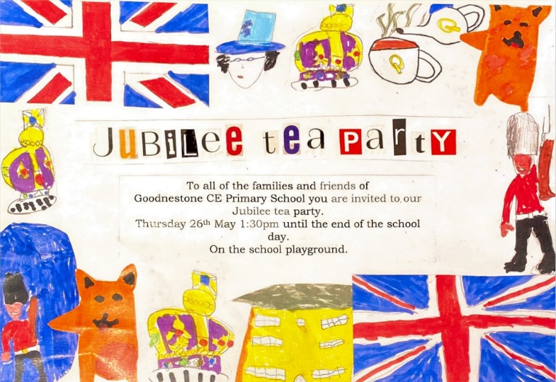 Poster showing jubilee designs by the school