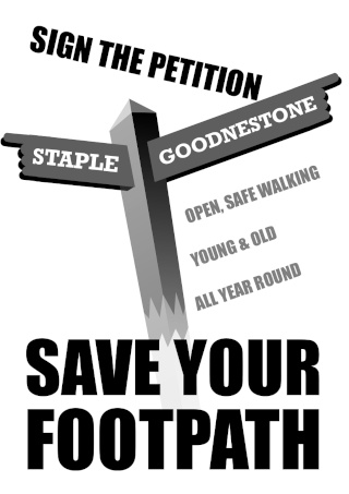Save Your Footpath poster